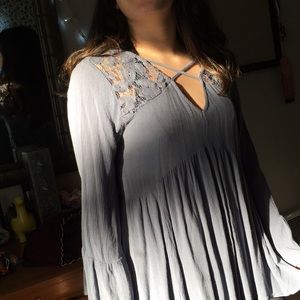 Greyish blue long sleve